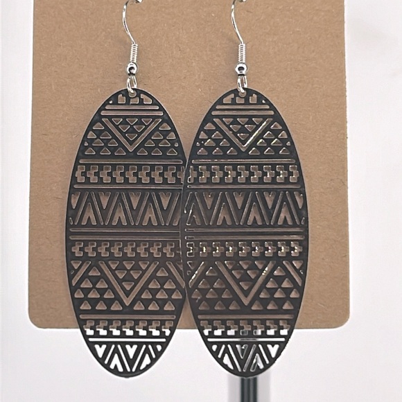 Delicate Brass Dangle Earrings - Picture 1 of 2